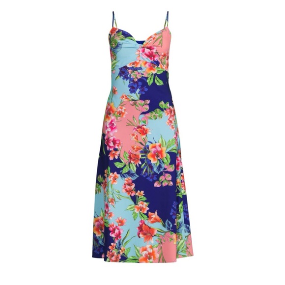 Guess Floral Midi Dress - Picture 1 of 9
